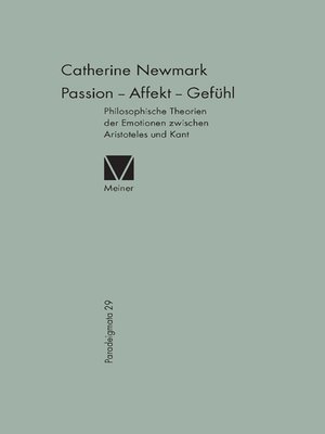 cover image of Passion – Affekt – Gefühl